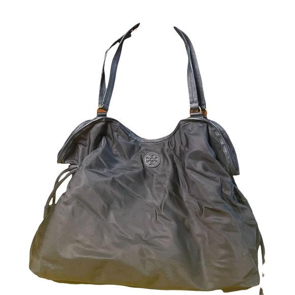 Tory Burch Black Nylon Shoulder Bag - Picture 1 of 12